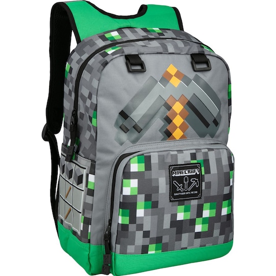 Minecraft Emerald Survivalist ryggsekk (grå) - Elkjøp