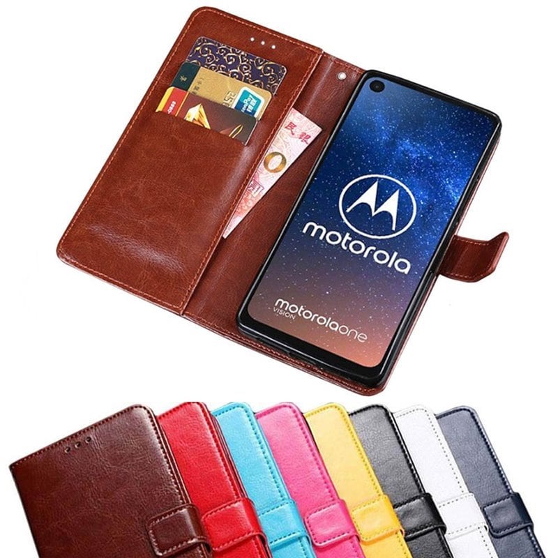 Lommebokdeksel 3-kort Motorola One Vision (XT1970) - Rosa - Elkjøp