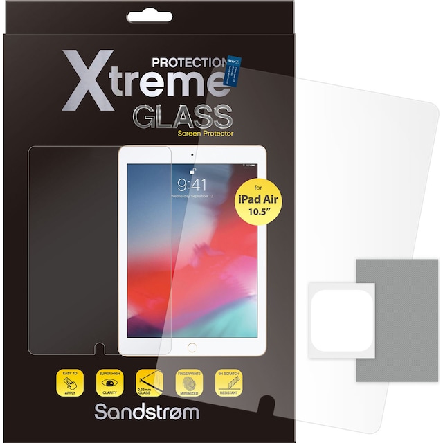 Sandstrøm Xtreme skjermbeskytter til iPad Pro 10,5"