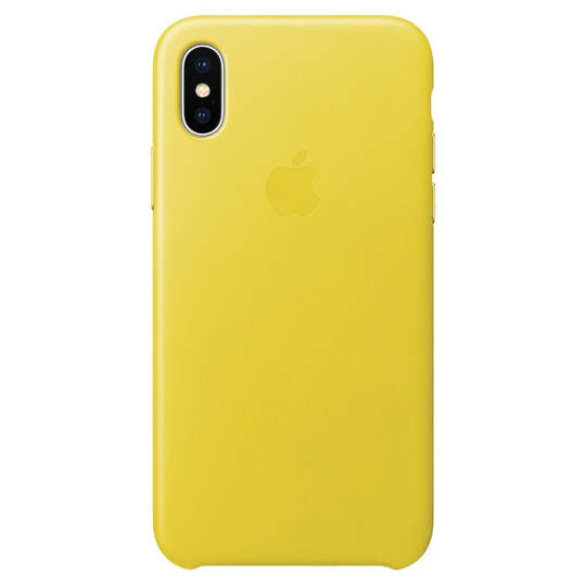 iPhone X skinndeksel (spring yellow) - Elkjøp