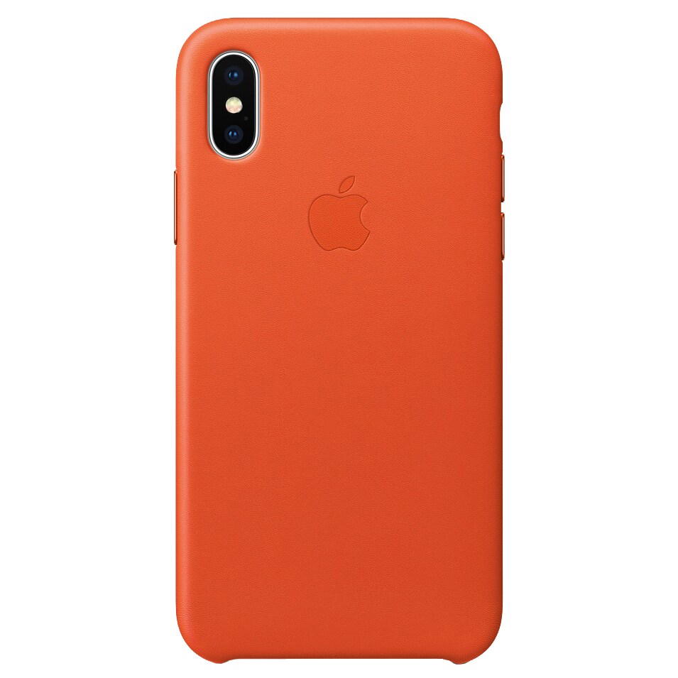 iPhone X skinndeksel (bright orange) - Elkjøp