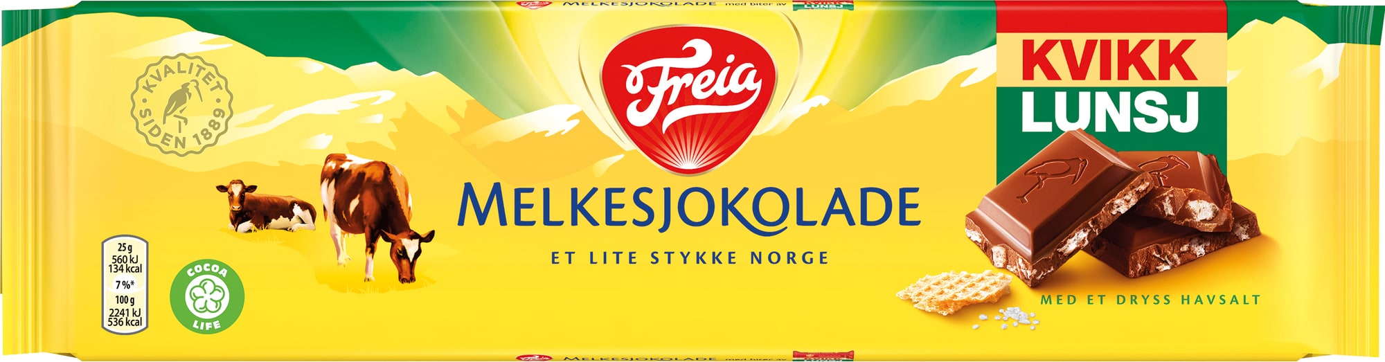 Freia Kvikk Lunsj sjokoladeplate - Elkjøp