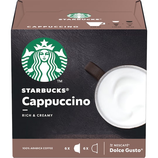 Starbucks Cappuccino kaffekapsler fra Nescafé Dolce Gusto - Elkjøp