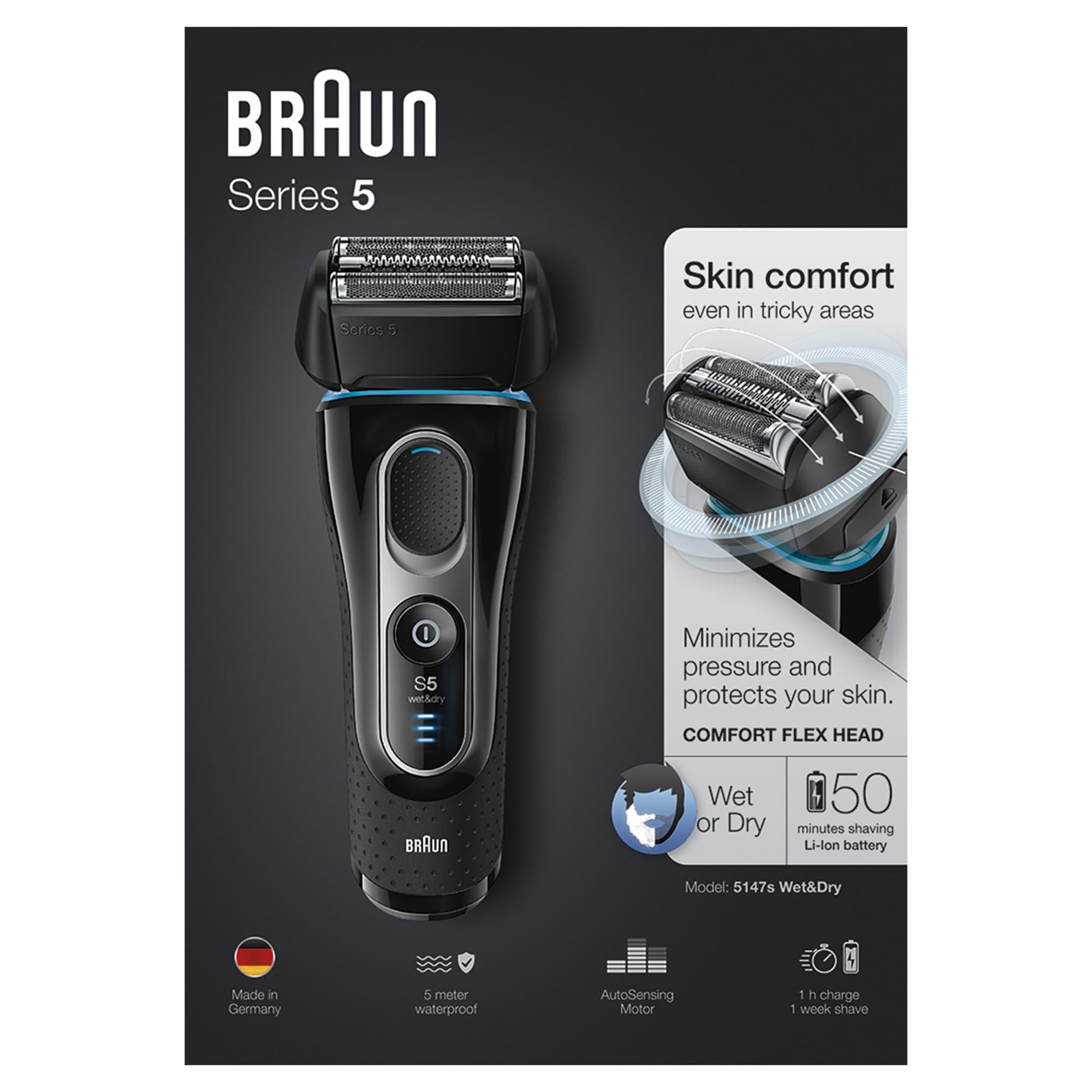 Braun Series 5 barbermaskin 5147S - Barbermaskin og trimmer - Elkjøp