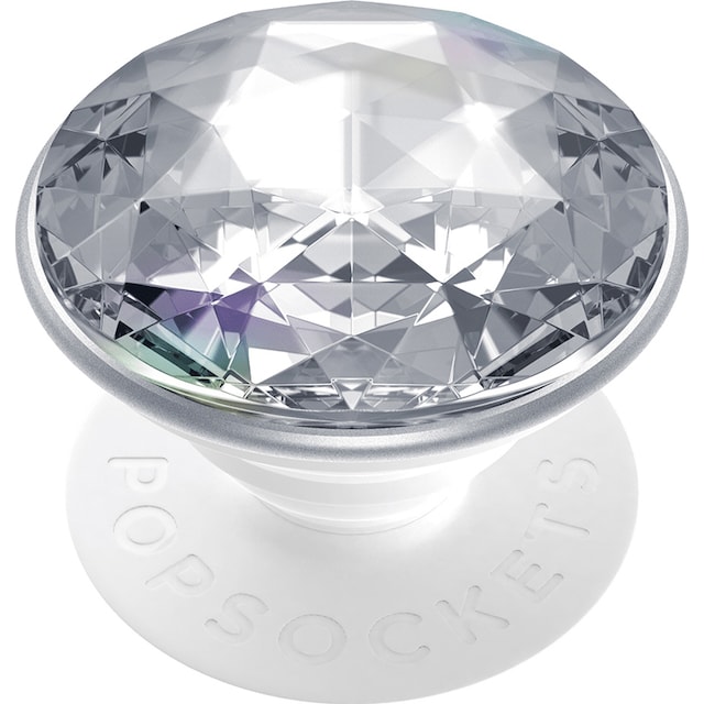 Popsockets Premium grep til mobile enheter (disco crystal silver)