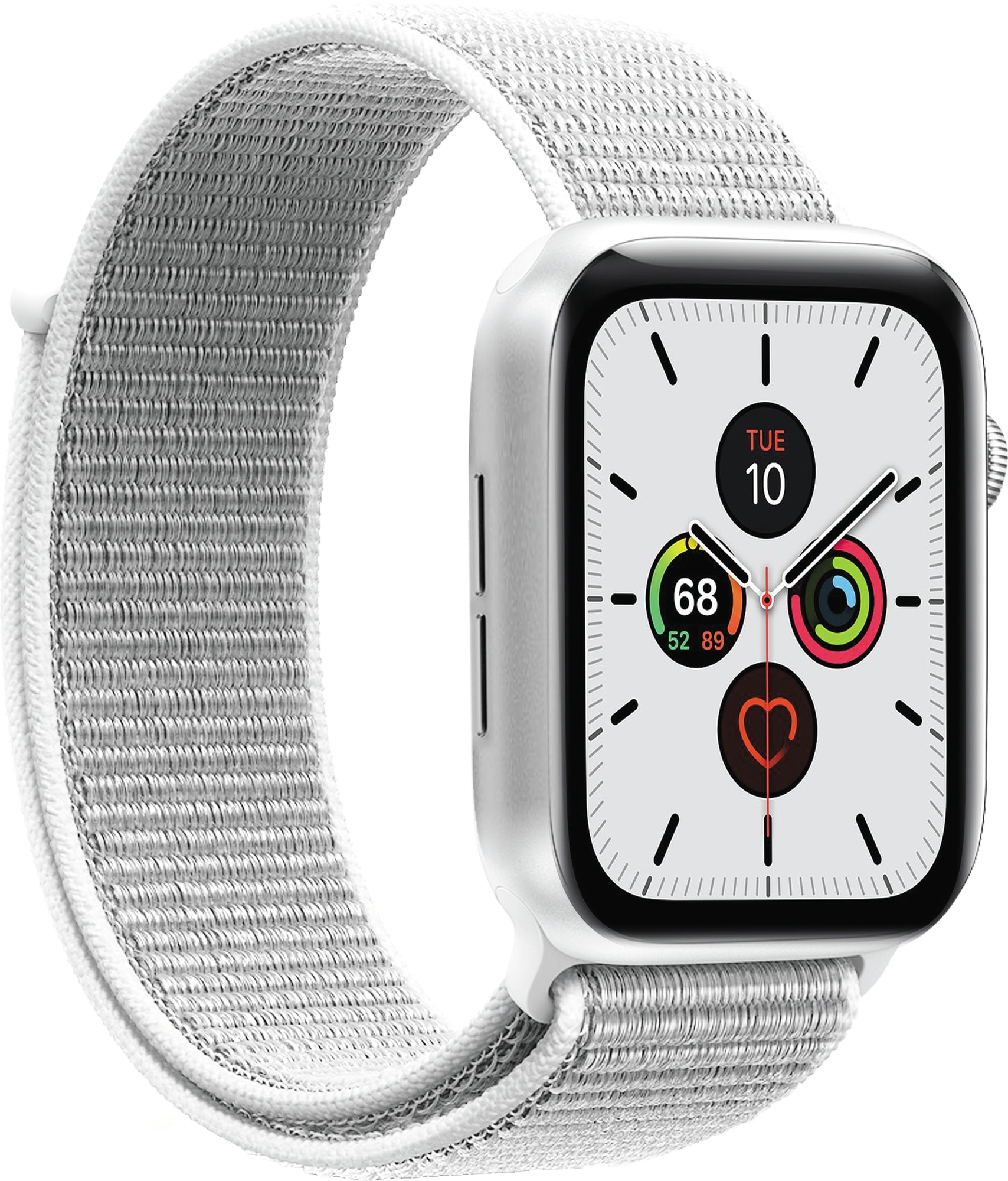 Puro klokkereim i nylon til Apple Watch 42/44/45 mm (hvit) - Elkjøp