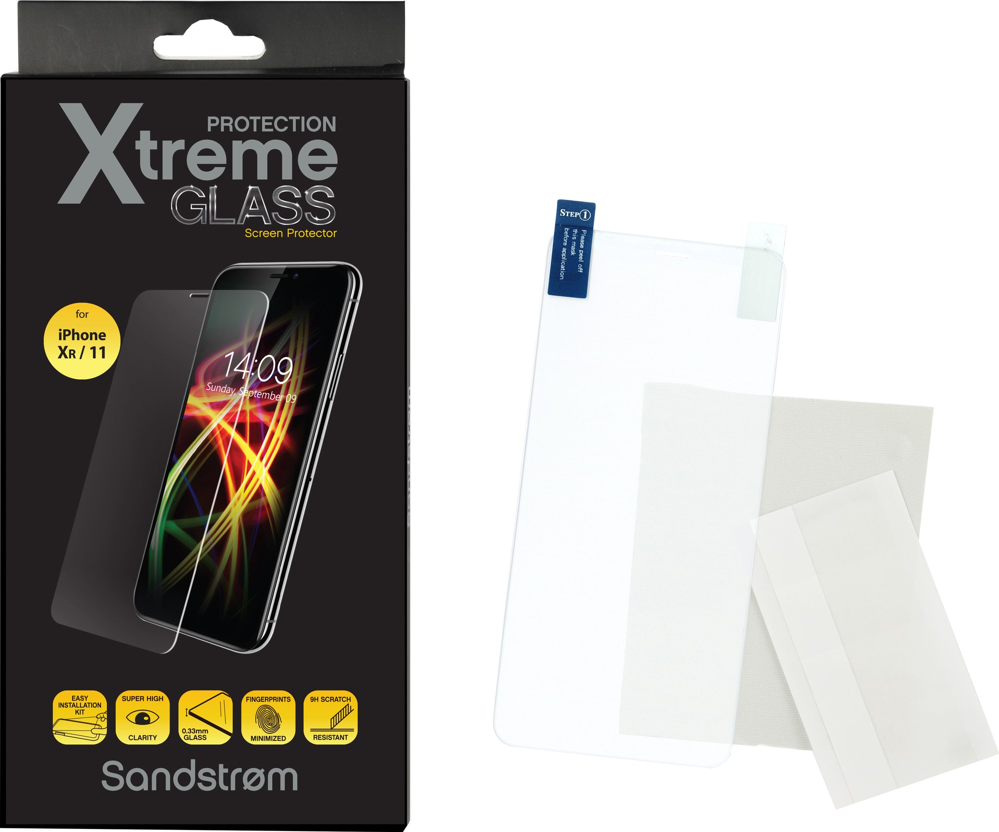Sandstrøm Ultimate Xtreme iPhone XR/11 skjermbeskytter - Elkjøp