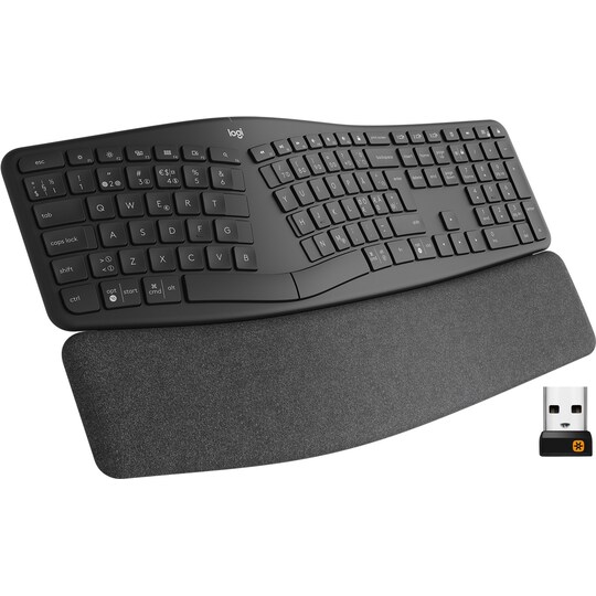 Logitech Ergo K860 ergonomisk tastatur - Elkjøp