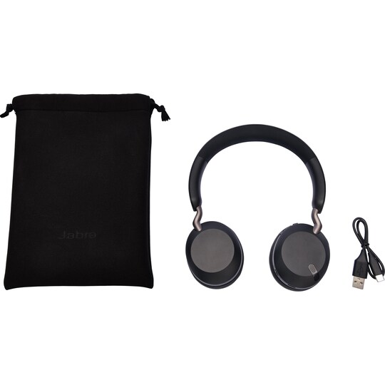 Jabra Elite 45h trådløse on-ear hodetelefoner (titanium black) - Elkjøp