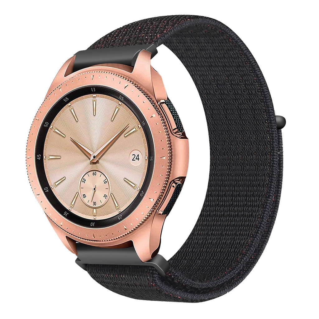 Armbånd Samsung Galaxy Watch 42mm Gear Sport S2 Classic Nylon Black -  Tilbehør klokker - Elkjøp