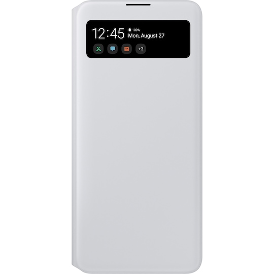 Samsung S View lommebokdeksel til Galaxy A71 (hvit) - Elkjøp