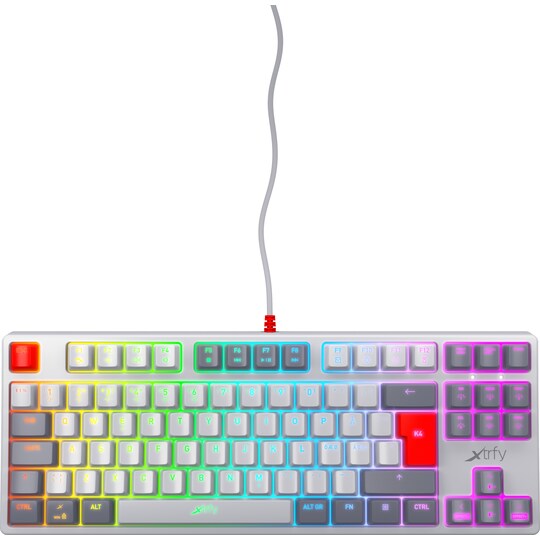 Xtrfy K4 RGB tenkeyless mekanisk gamingtastatur (retro) - Elkjøp