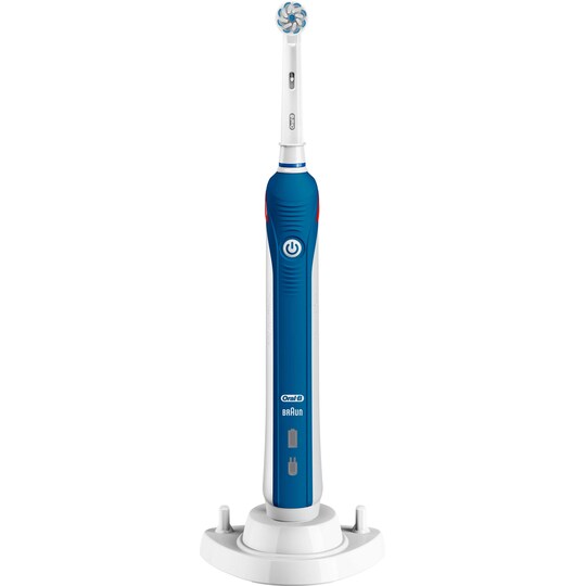 Oral-B Pro-2 2200S elektrisk tannbørste (blå/hvit) - Elkjøp