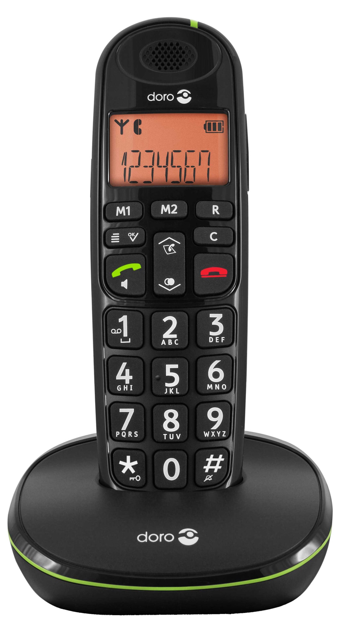 Doro PhoneEasy 100 trådløs telefon (sort) - Elkjøp