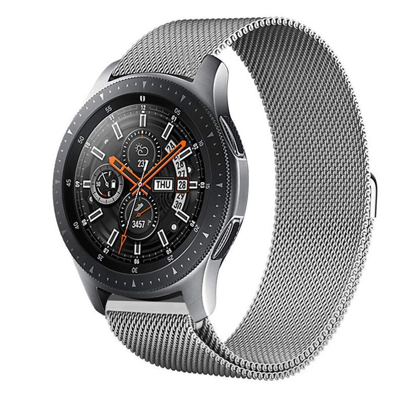 Armbånd Samsung Galaxy Watch 42mm Gear Sport Milanese - sølv - Tilbehør  klokker - Elkjøp