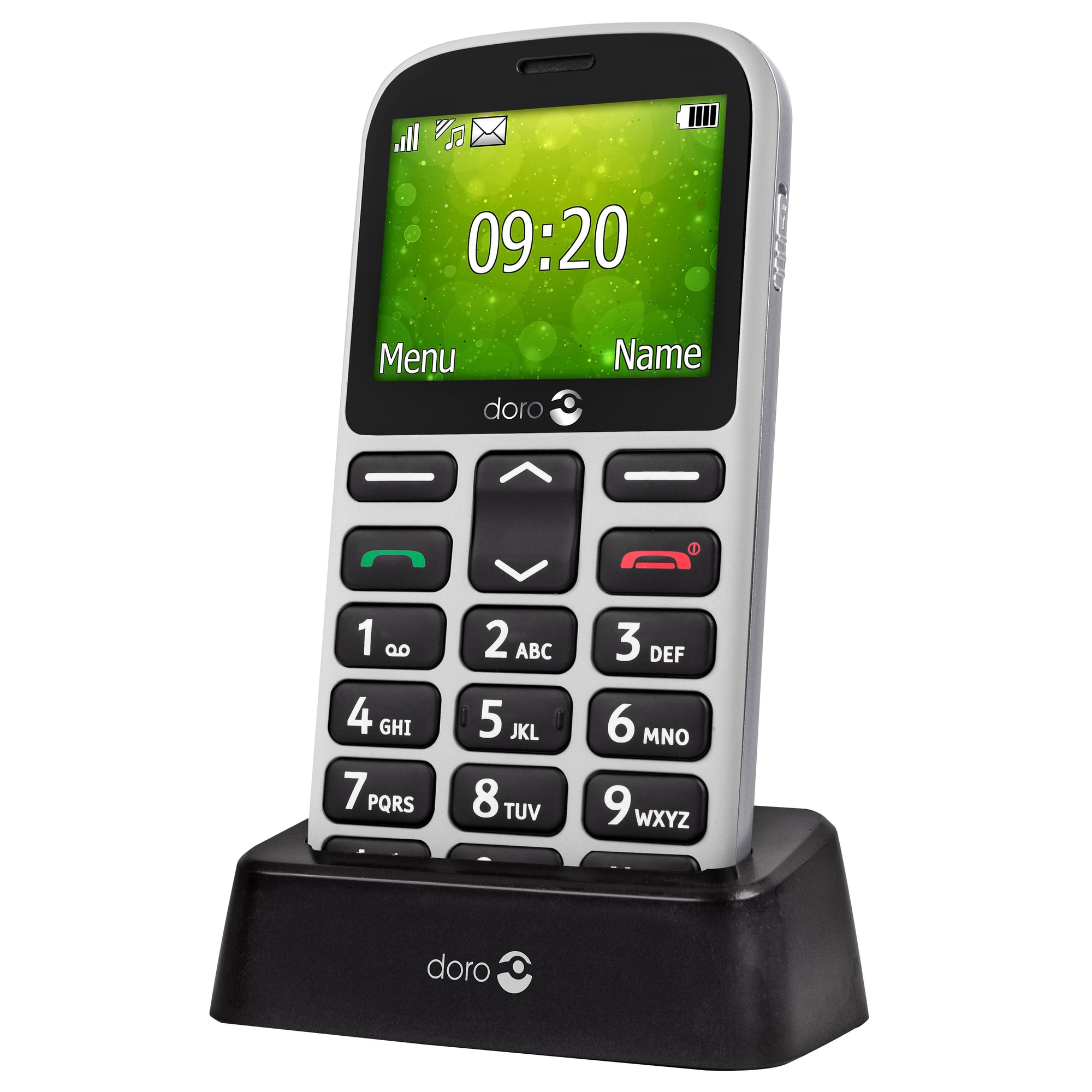 Doro 1362 mobiltelefon (hvit) - Elkjøp