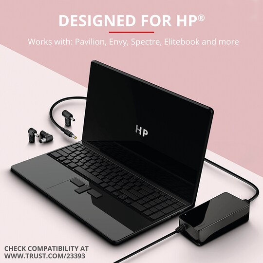 Trust Maxo HP 90W lader til bærbar PC - Elkjøp