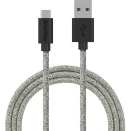 Smartline USB-A - USB-C kaapeli 2 m (harmaa)