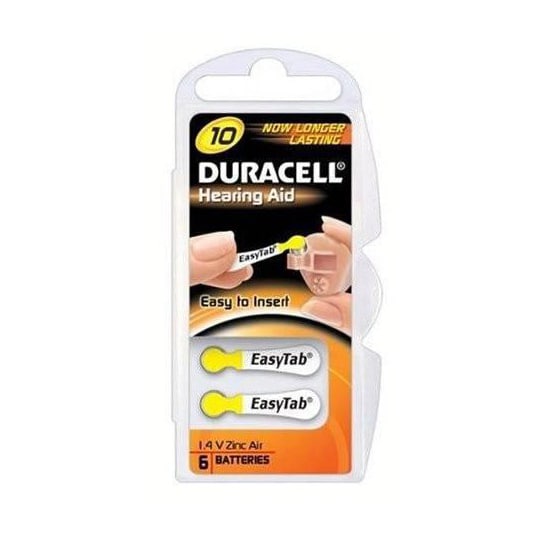 Duracell batteri for høreapparat DA10 (6 stk) - Elkjøp
