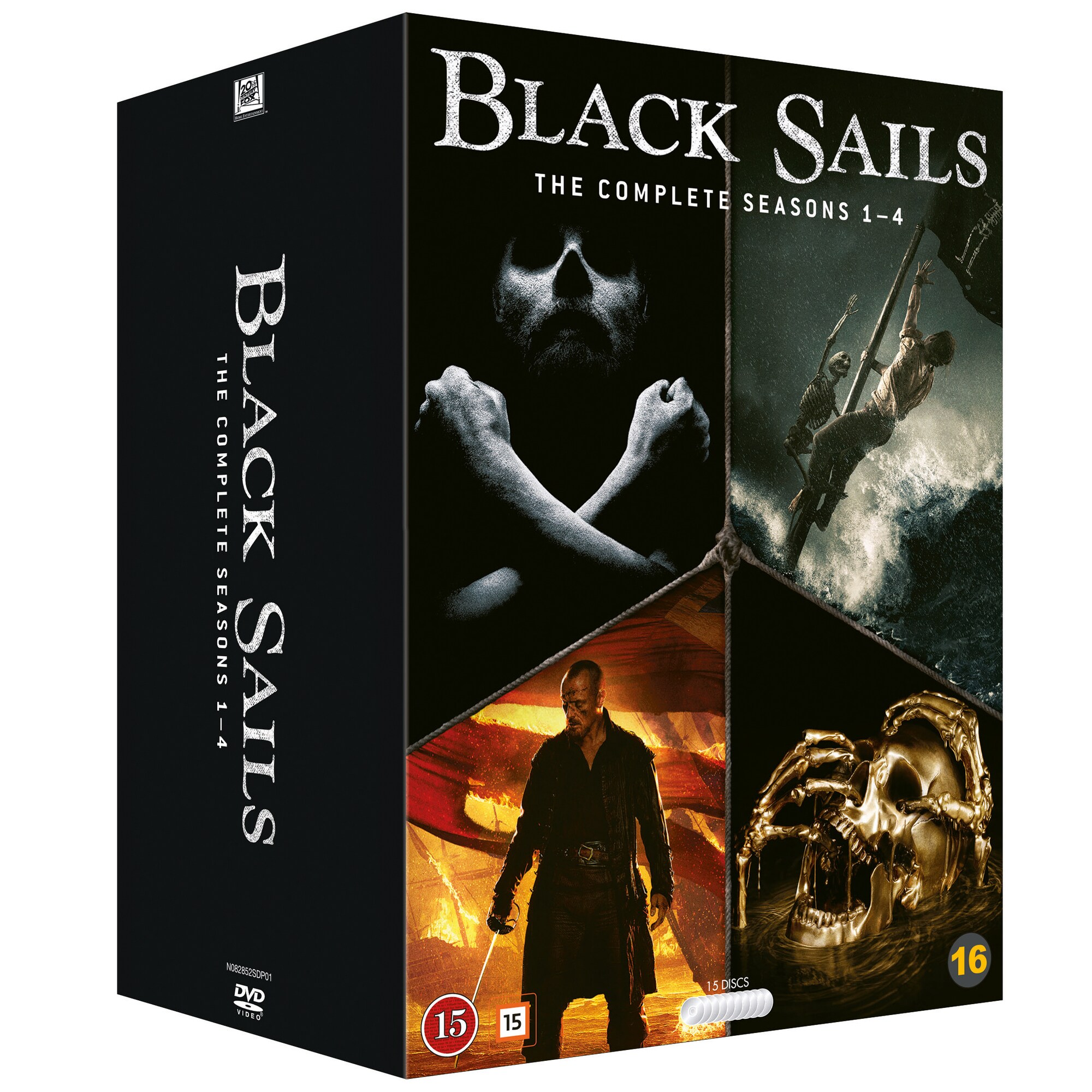 Black Sails - Sesong 1-4 (DVD) - Elkjøp