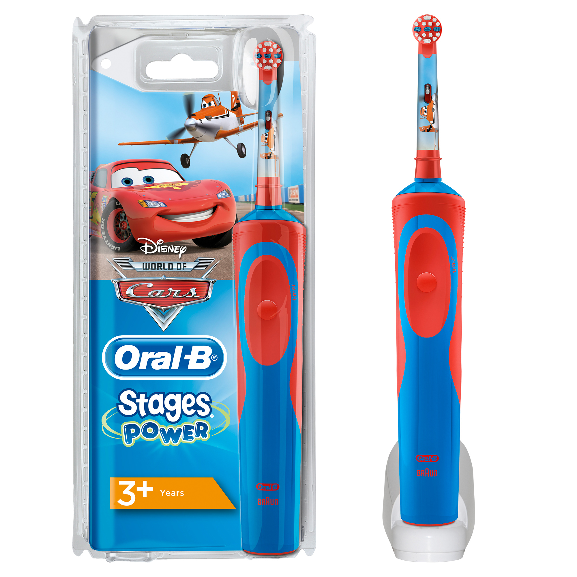 Oral B Vitality Kids Biler elektrisk tannbørste D12 - Elektriske tannbørster  - Elkjøp