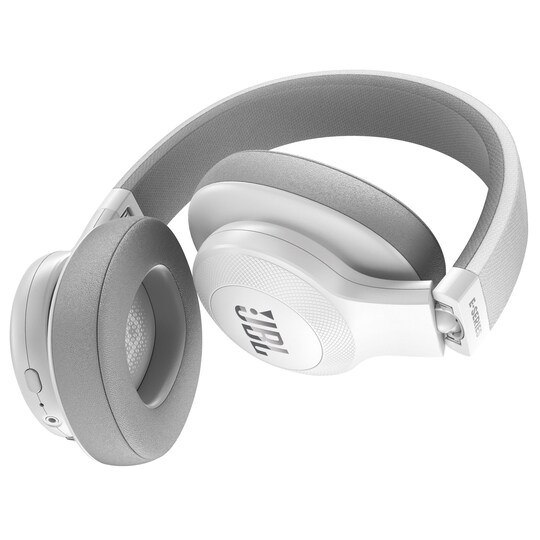 JBL E55BT around-ear hodetelefoner (hvite) - Elkjøp