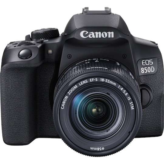 Canon EOS 850D DSLR-kamera + 18-55 mm IS STM-objektiv - Elkjøp