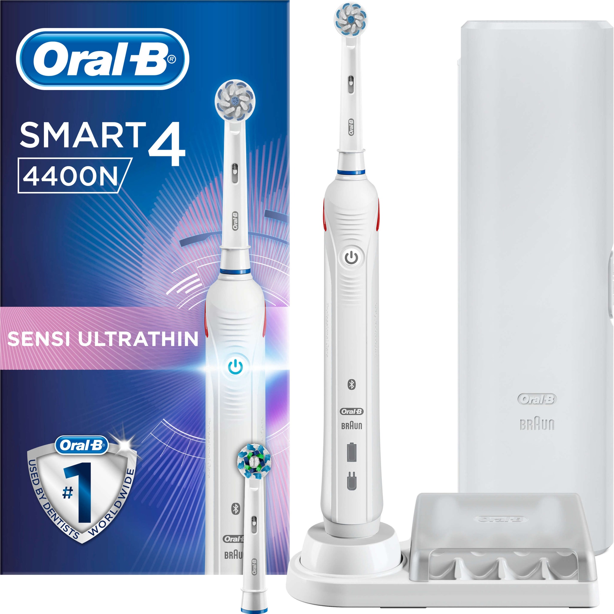 Oral-B Smart elektrisk tannbørste 4400N (hvit) - Elektriske tannbørster -  Elkjøp