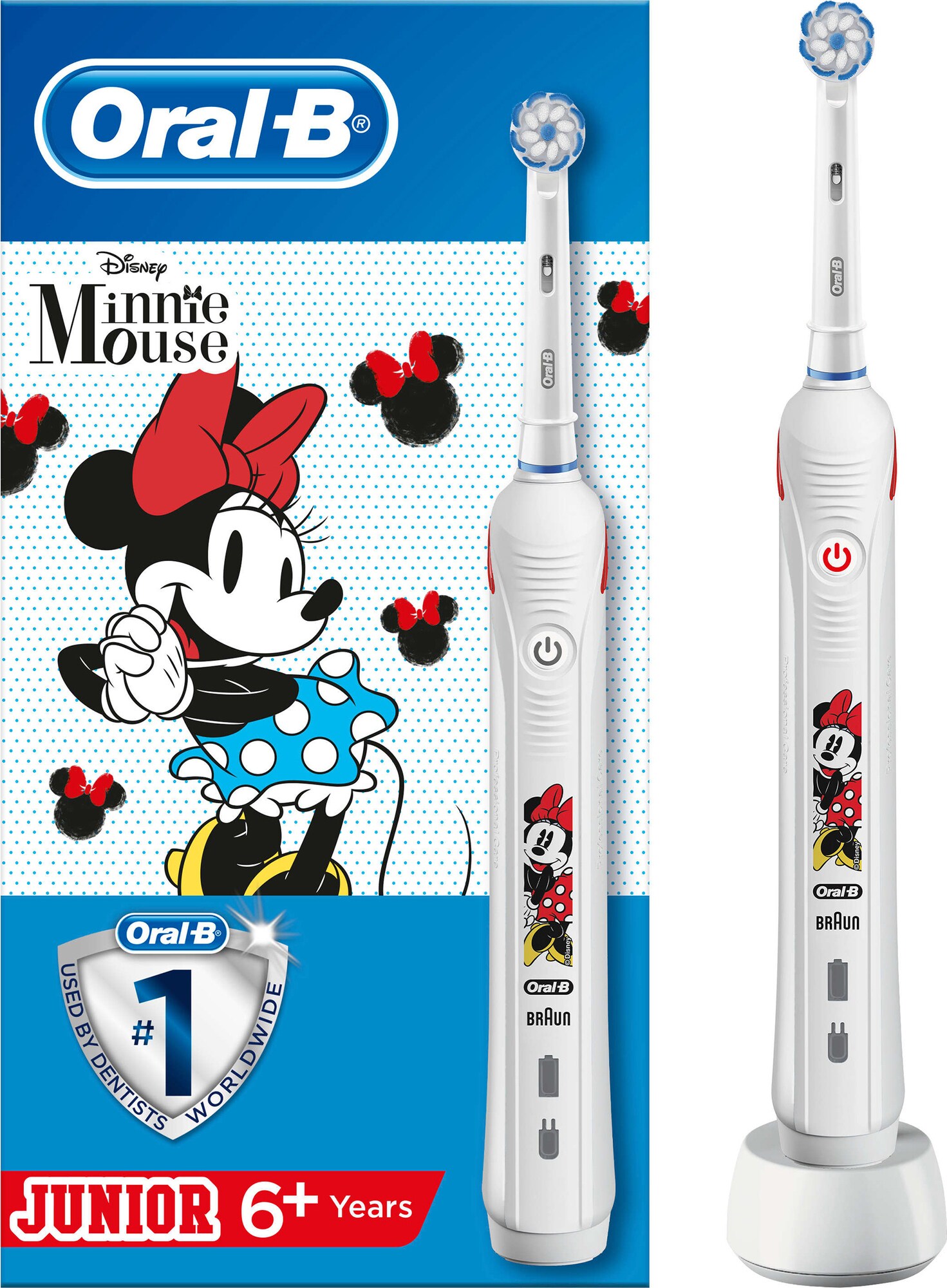 Oral-B Junior D501 Minnie Mouse elektrisk tannbørste - Tannpleie - Elkjøp