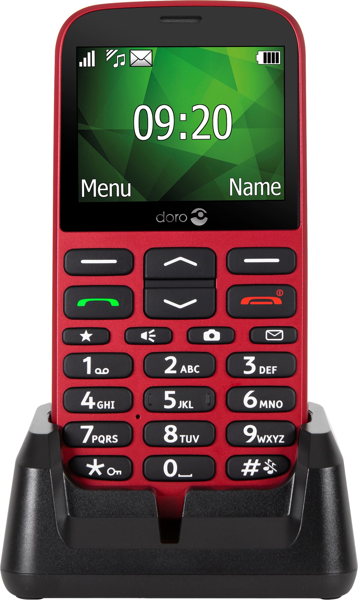Doro 1375 mobiltelefon (rød) - Mobiltelefon - Elkjøp