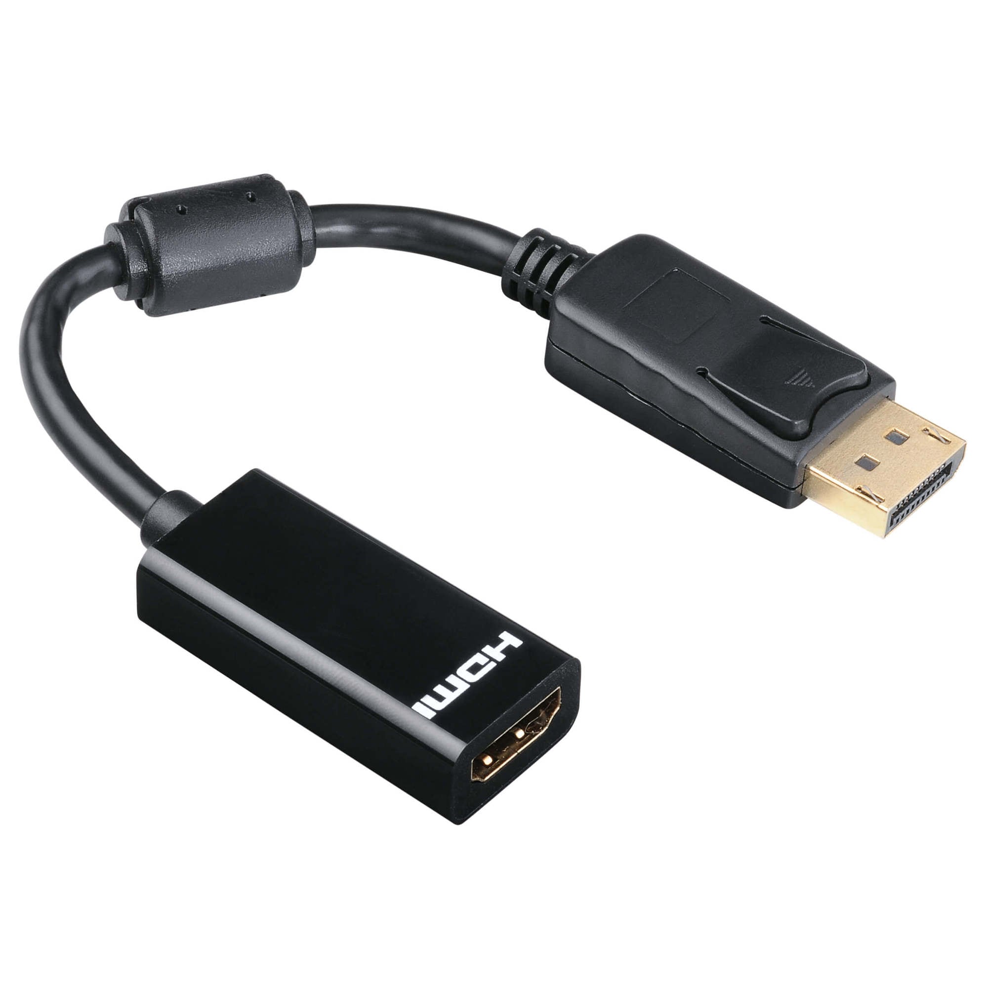 HAMA Adapter DisplayPort-HDMI Hun-Han Gull Svart - Elkjøp
