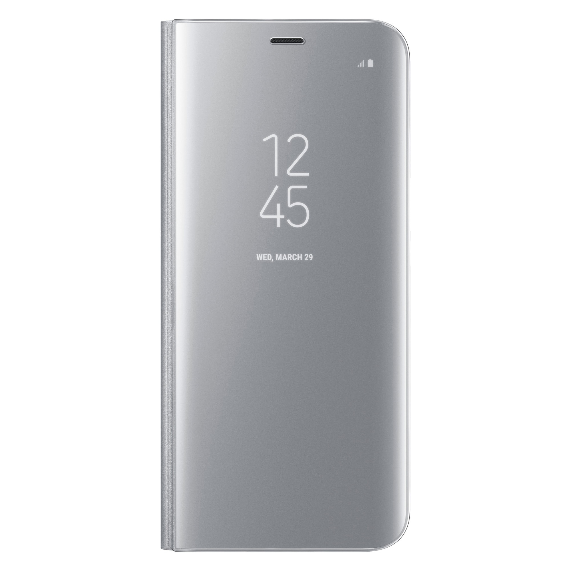 Samsung Galaxy S8 standing view mobildeksel (sølv) - Elkjøp