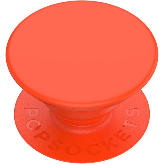 POPSOCKETS Neon Electric Orange Avtagbart Grip med stativfunksjon - Elkjøp