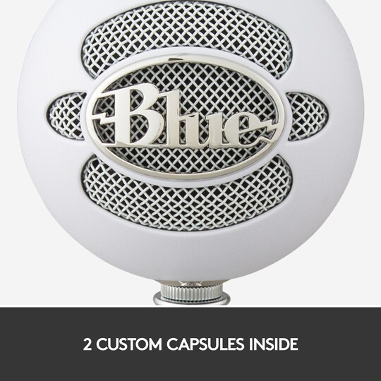 Blue Microphones Snowball mikrofon (hvit) - Elkjøp