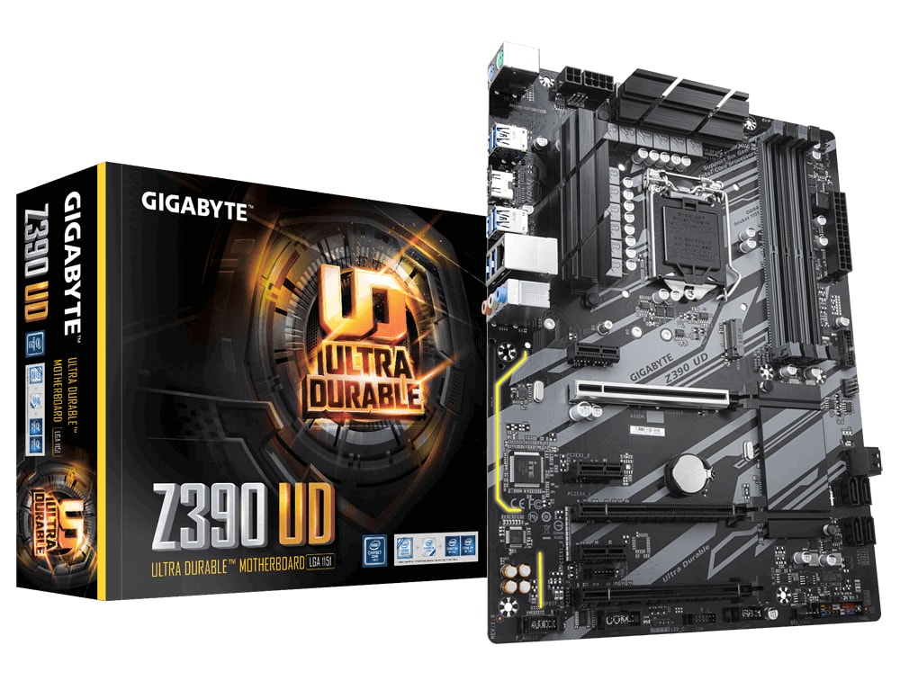 Gigabyte Z390 UD motherboard LGA 1151 (Socket H4) ATX Intel Z390 - Elkjøp