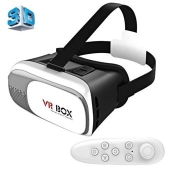 VR BOKS 2.0 3D Briller med Bluetooth & Remote - 3,5-6 skjerm - Elkjøp