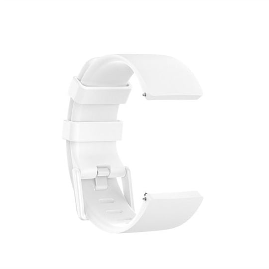 Silikonbånd til Fitbit Versa / Versa 2/ Versa Lite - Hvitt S - Elkjøp
