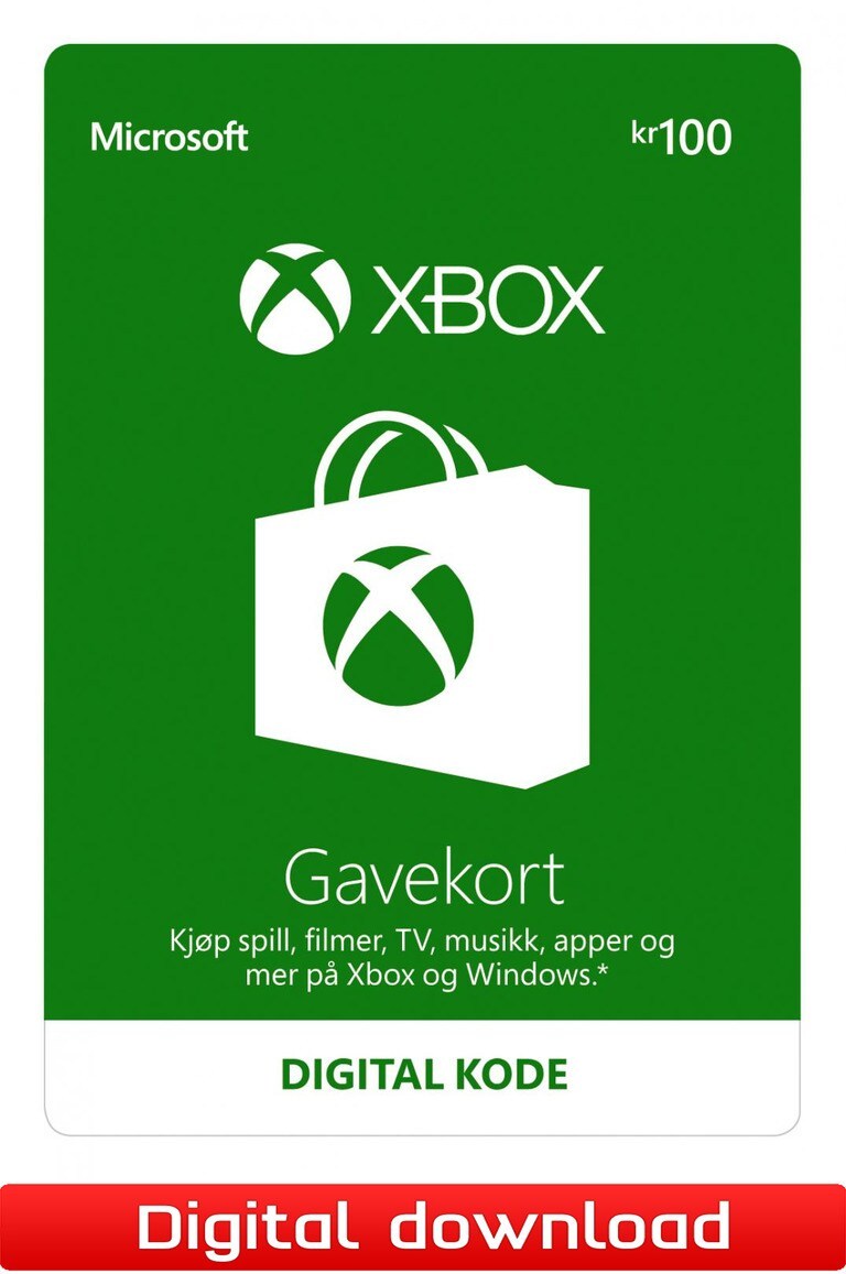 Xbox Live gavekort 100 NOK - Elkjøp