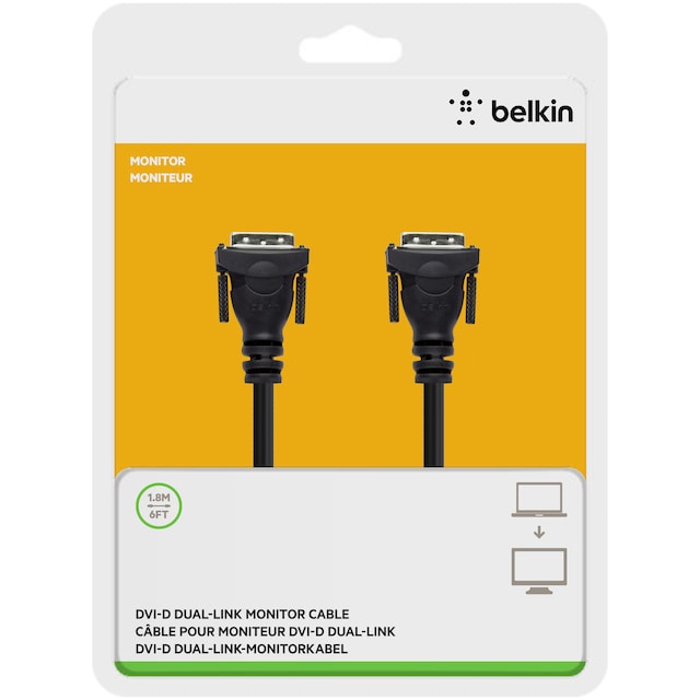 Belkin DVI-D-kabel (1,8 m)