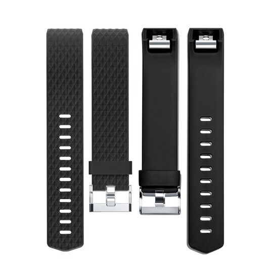 Fitbit Charge 2 reim silikon svart (L) - Elkjøp