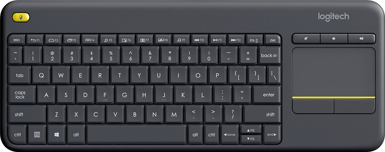 Logitech K400 Plus trådløst HTPC-tastatur for TV-er (sort) - Tastatur -  Elkjøp