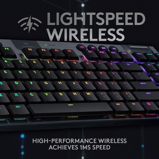 Logitech G915 Lightspeed tenkeyless gamingtastatur (GL Tactile) - Elkjøp