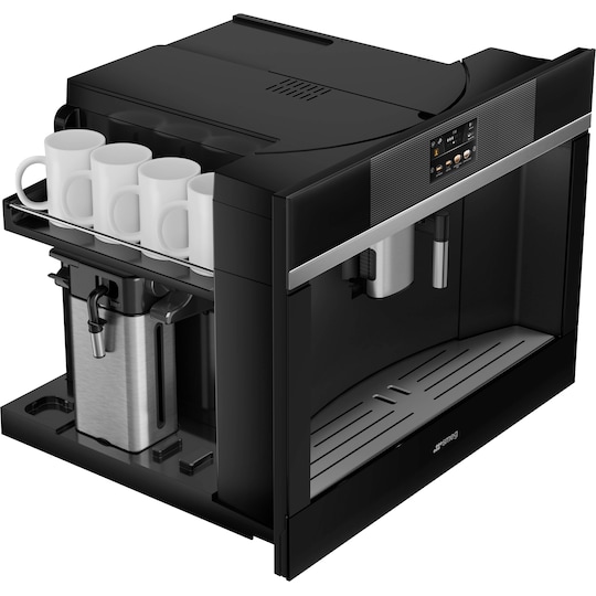 Smeg Linea integrert kaffemaskin CMS4104N (sort) - Elkjøp