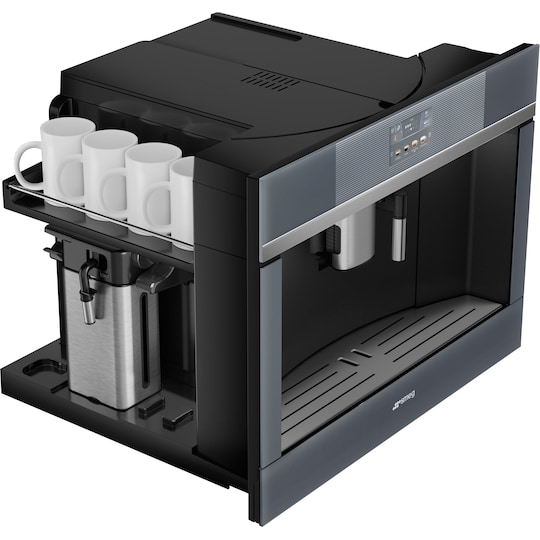 Smeg Linea integrert kaffemaskin CMS4104S (sølv) - Elkjøp