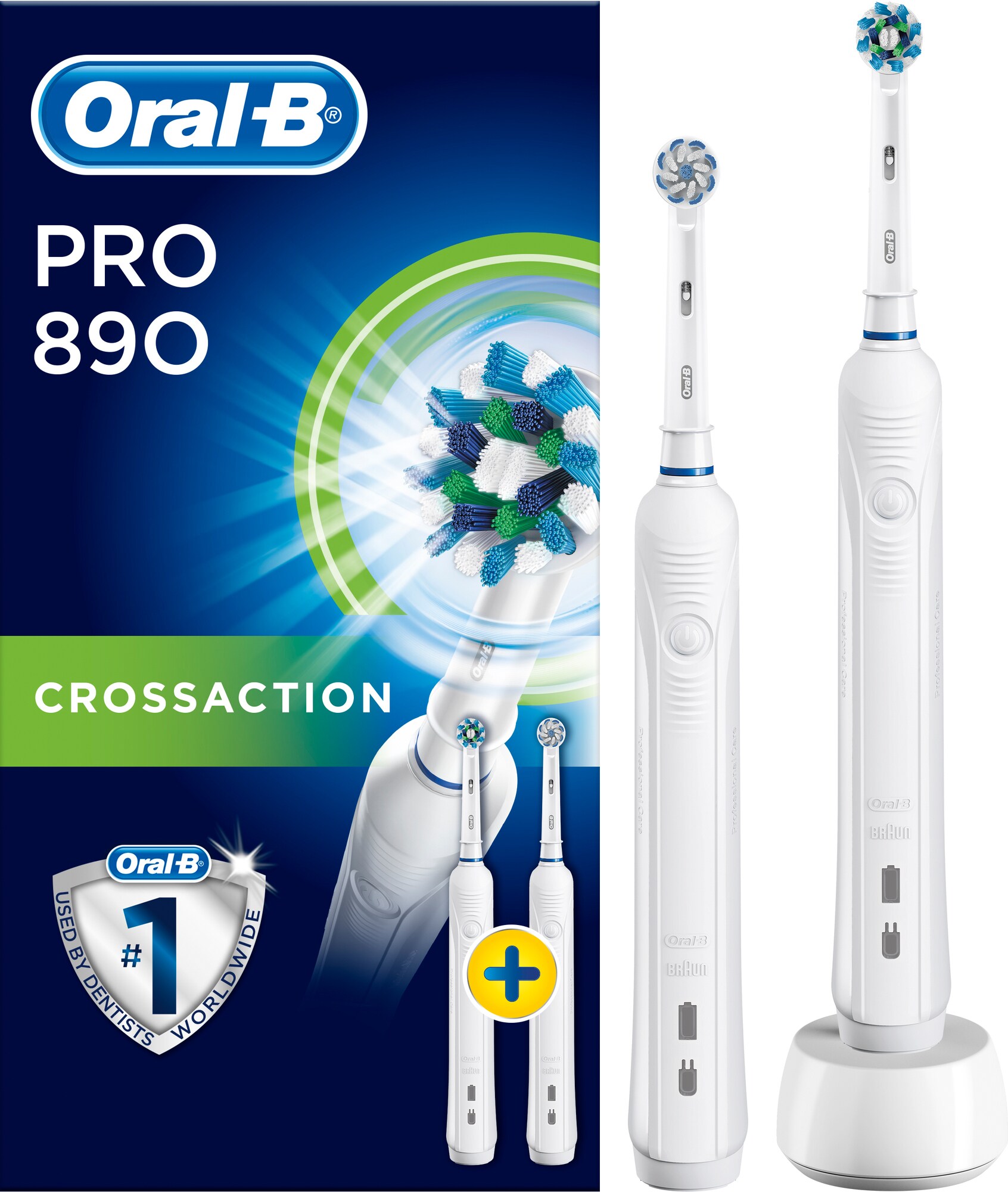 Oral-B Pro 890 elektrisk tannbørste 235941 - Elektriske tannbørster - Elkjøp