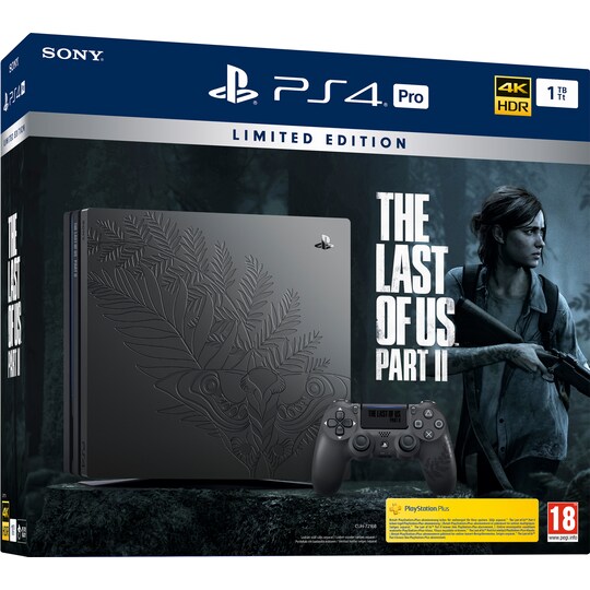 PlayStation 4 Pro 1 TB med The Last of Us Part II (begrenset utgave) -  Elkjøp