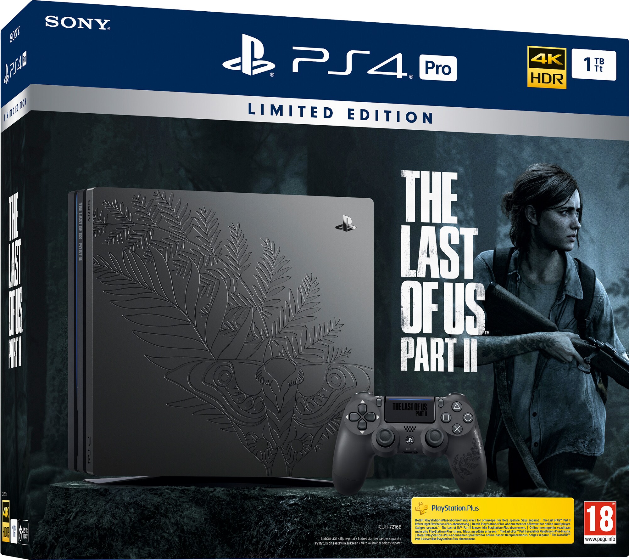 PlayStation 4 Pro 1 TB med The Last of Us Part II (begrenset utgave) -  Elkjøp