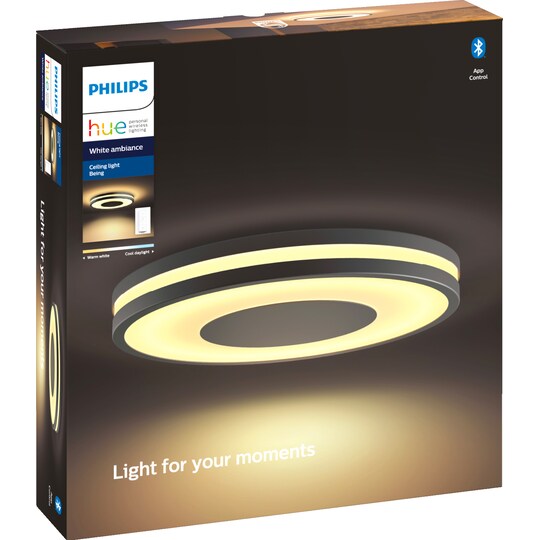 Philips Hue Being taklampe 3261030P6 (sort) - Elkjøp