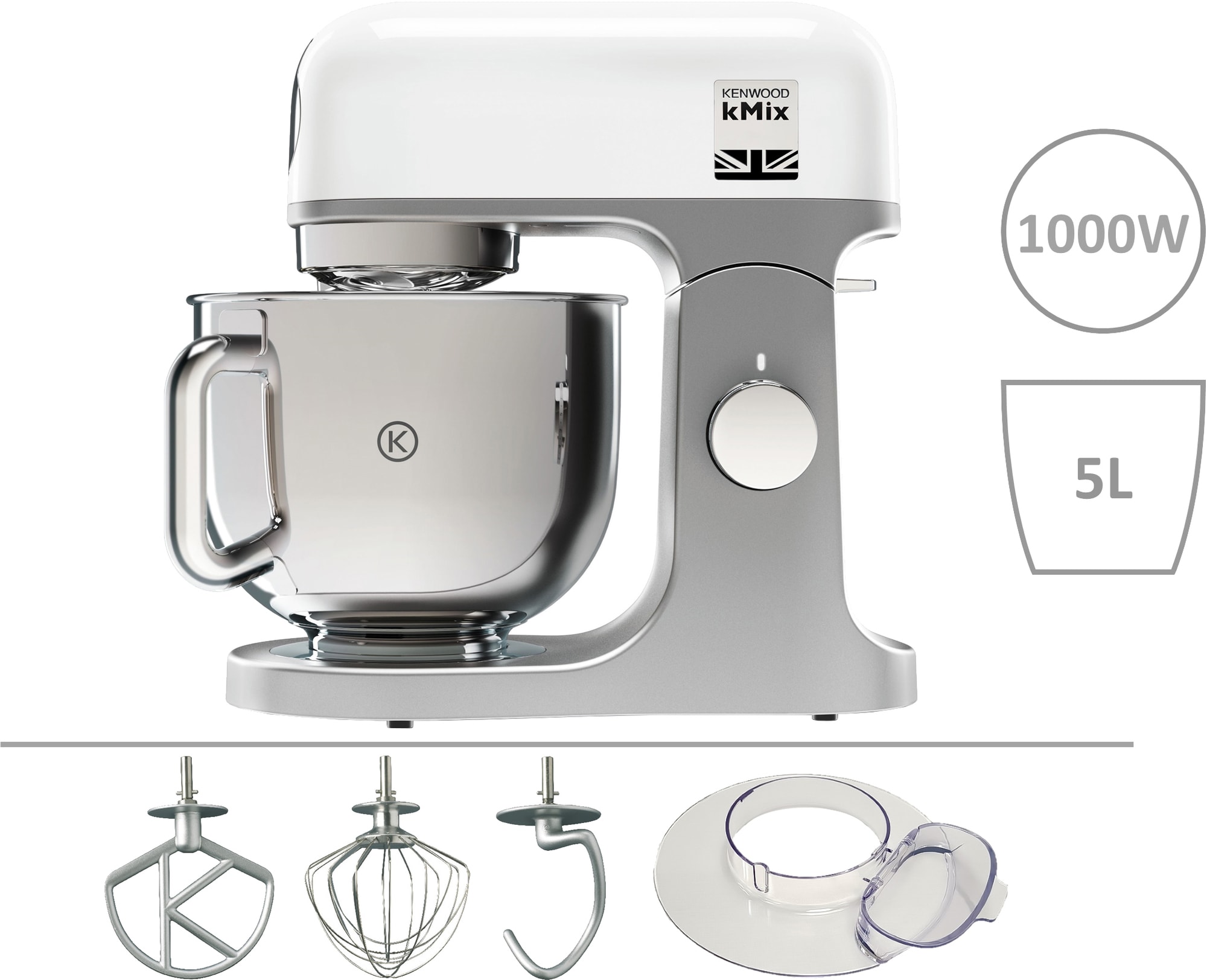 Kenwood Kmix kjøkkenmaskin KMX750 (hvit) - Kjøkkenapparater - Elkjøp