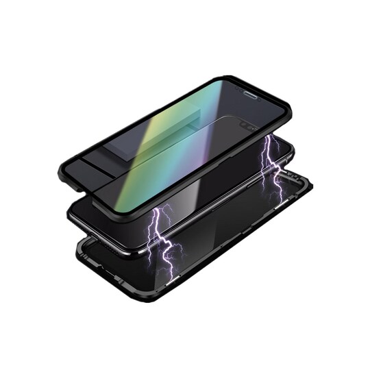 iPhone XR-deksel / deksel Herdet glass Svart - Elkjøp